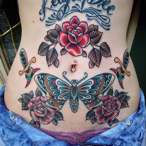 stomach tattoos for females|lower stomach tattoos female.